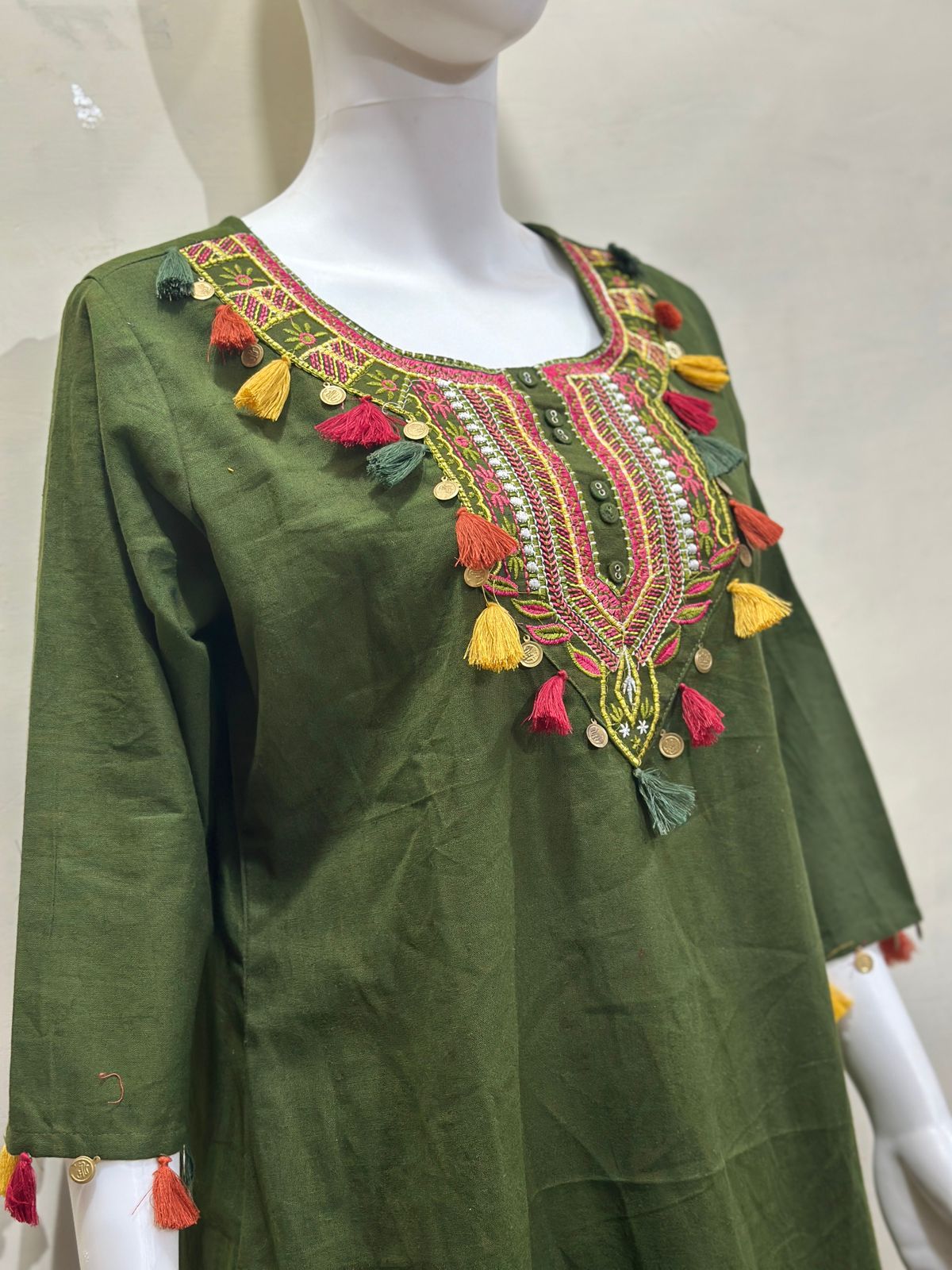 Gulnaar Craft Cotton Flex Kurti Palazzo Co-Ord Set