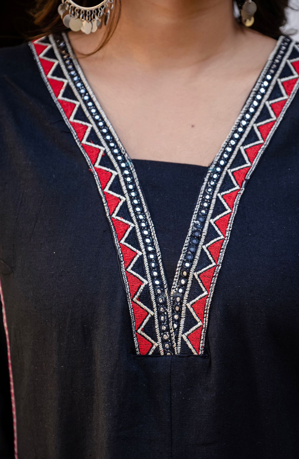 SuryaVira Embroidered Cotton Flex Co-ord Set