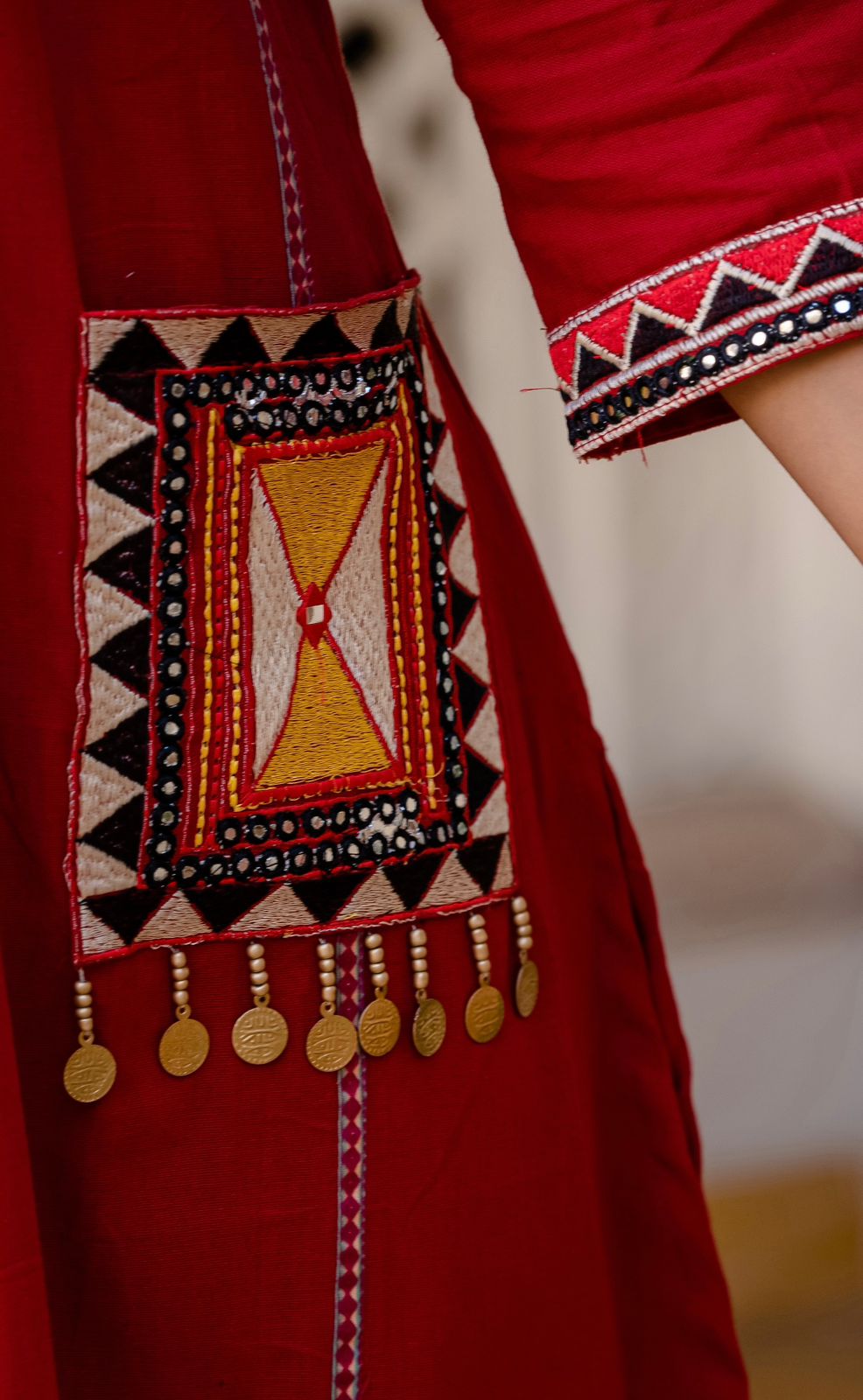 SuryaVira Embroidered Cotton Flex Co-ord Set