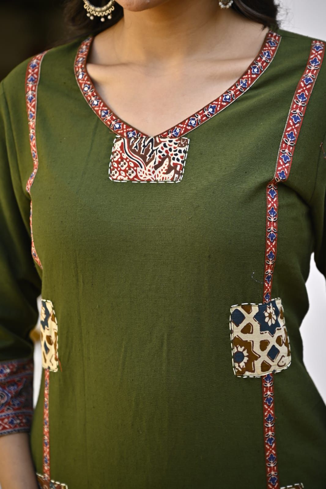 Aarohi Pechkari Cotton Flex Kurti Palazzo Set