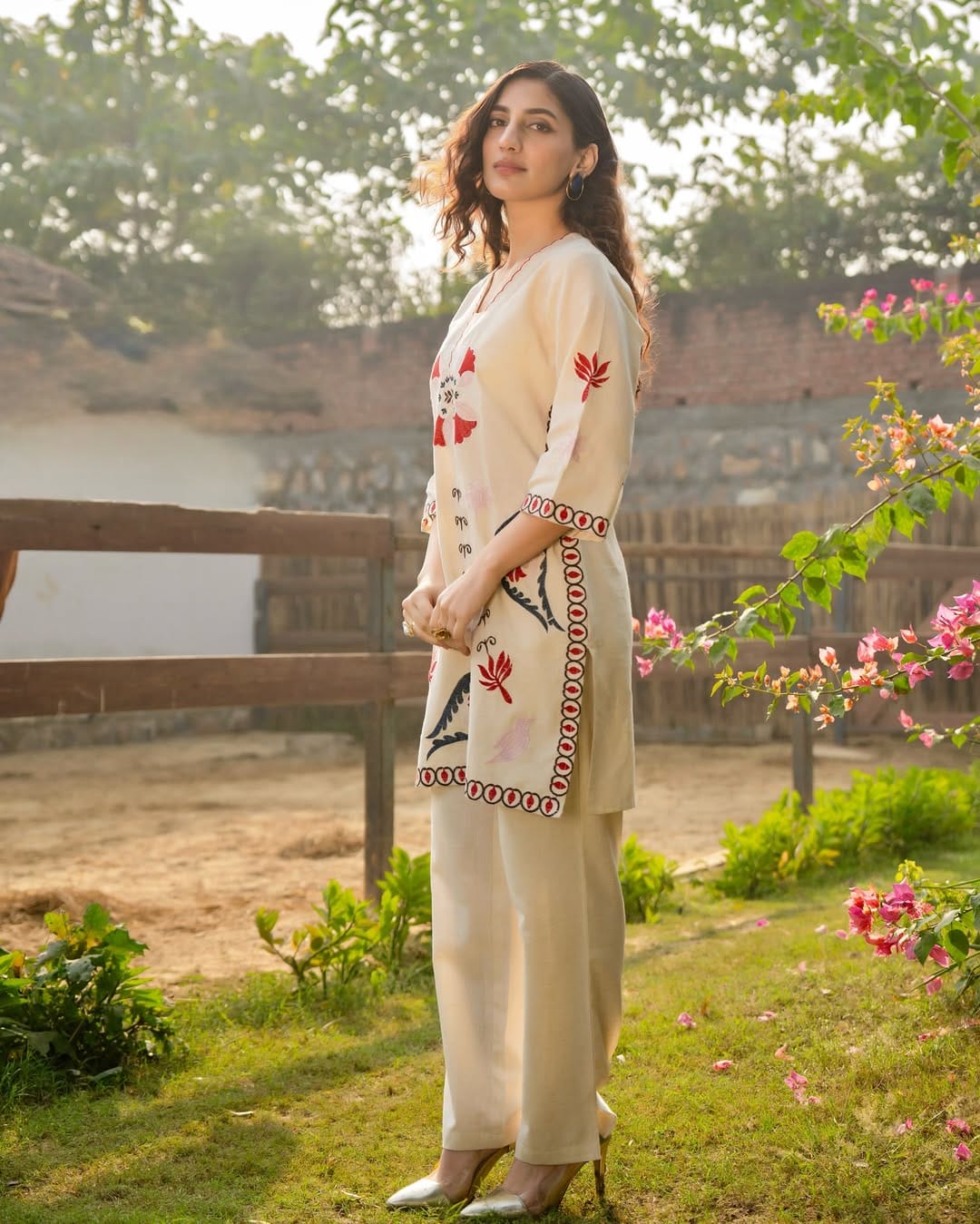 Agnira Threadcrafted Cotton Flex Co-Ord Set