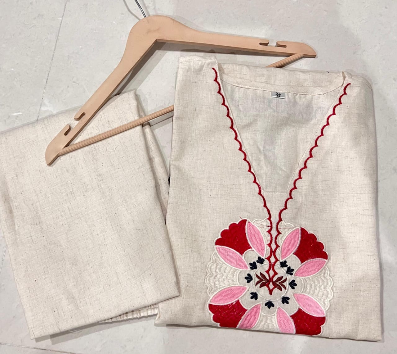 Agnira Threadcrafted Cotton Flex Co-Ord Set