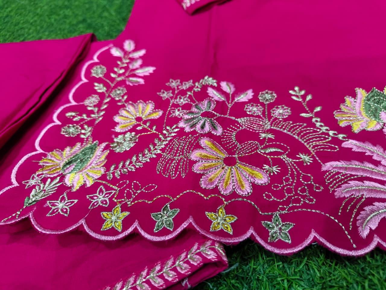 Noir Aabha Pure Cotton Embroidered Co-Ord Set