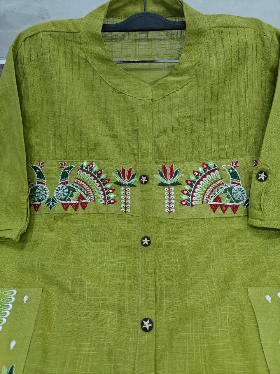 Violet Aira Mirrorwork Cotton Flex Co-Ord Set