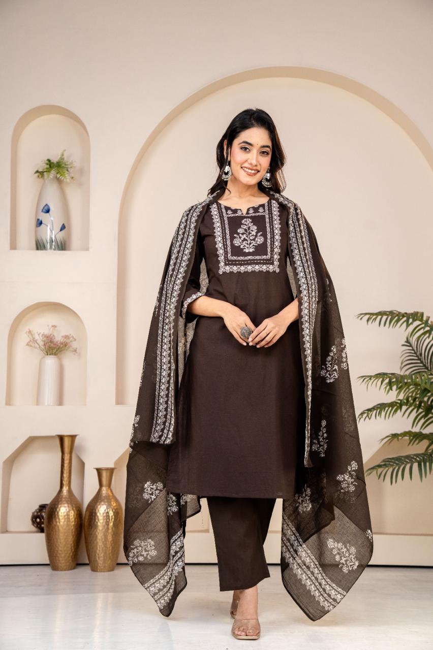 Anvaya Heavy Cotton Suit Set