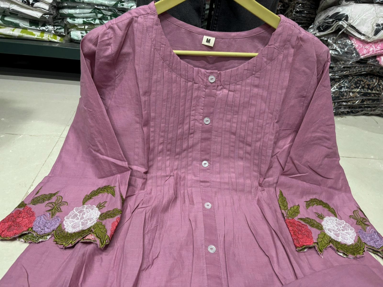 Light Purple Aarya Cotton Co-Ord Set