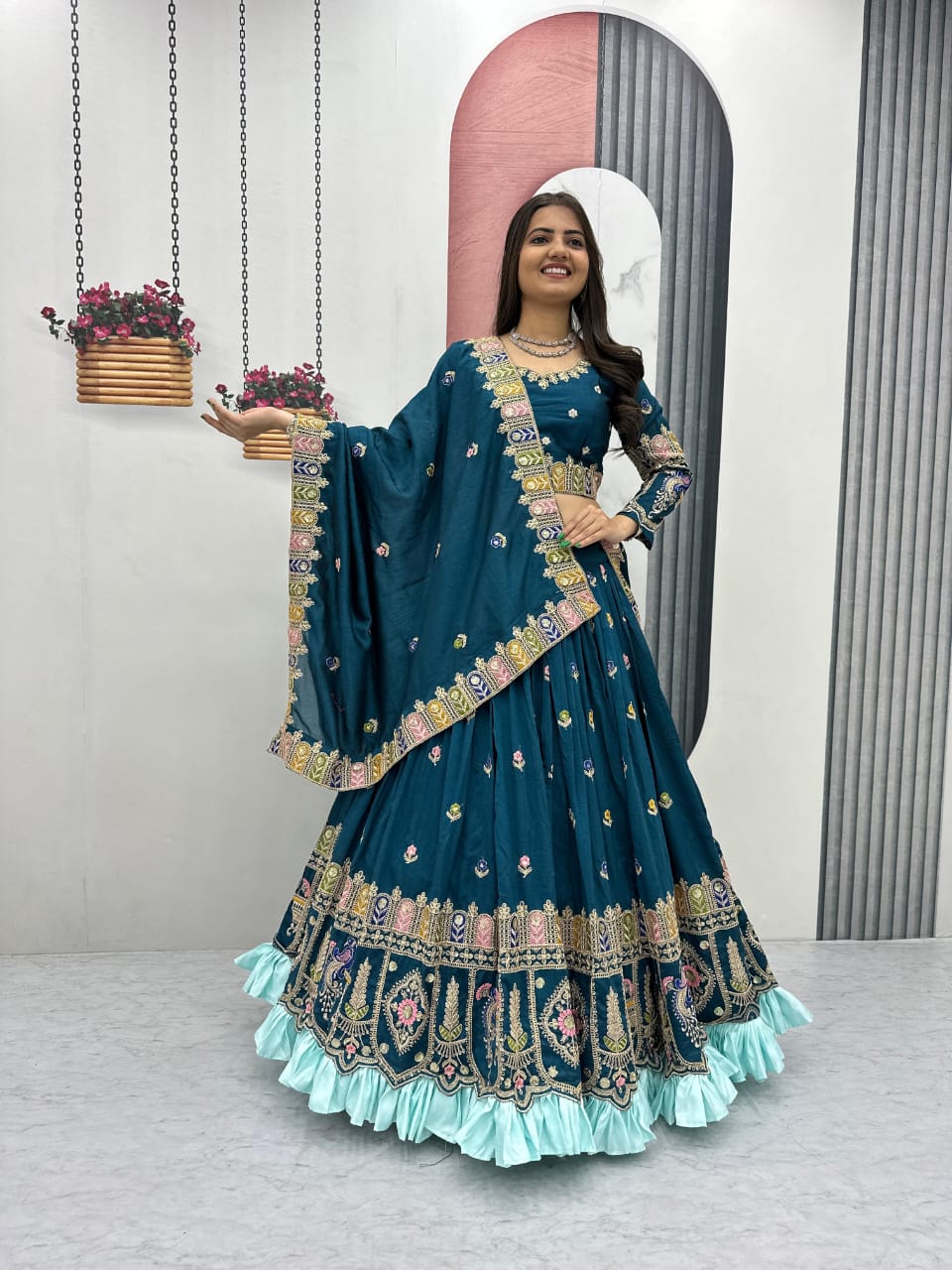 New Launch Morpankhi Mahima Lehenga Choli Set
