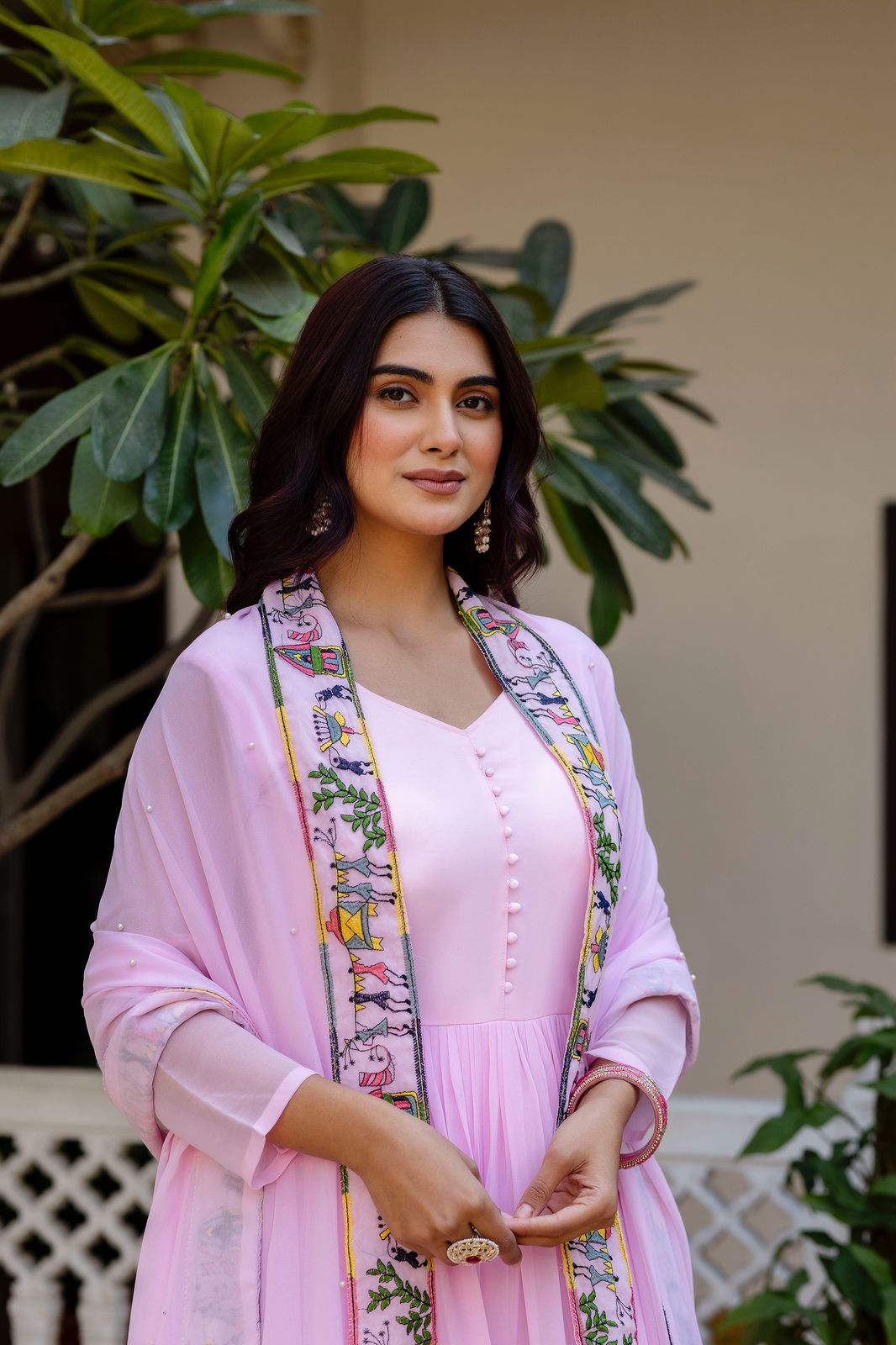 Surmayi Prabha Embroidered Gown Set