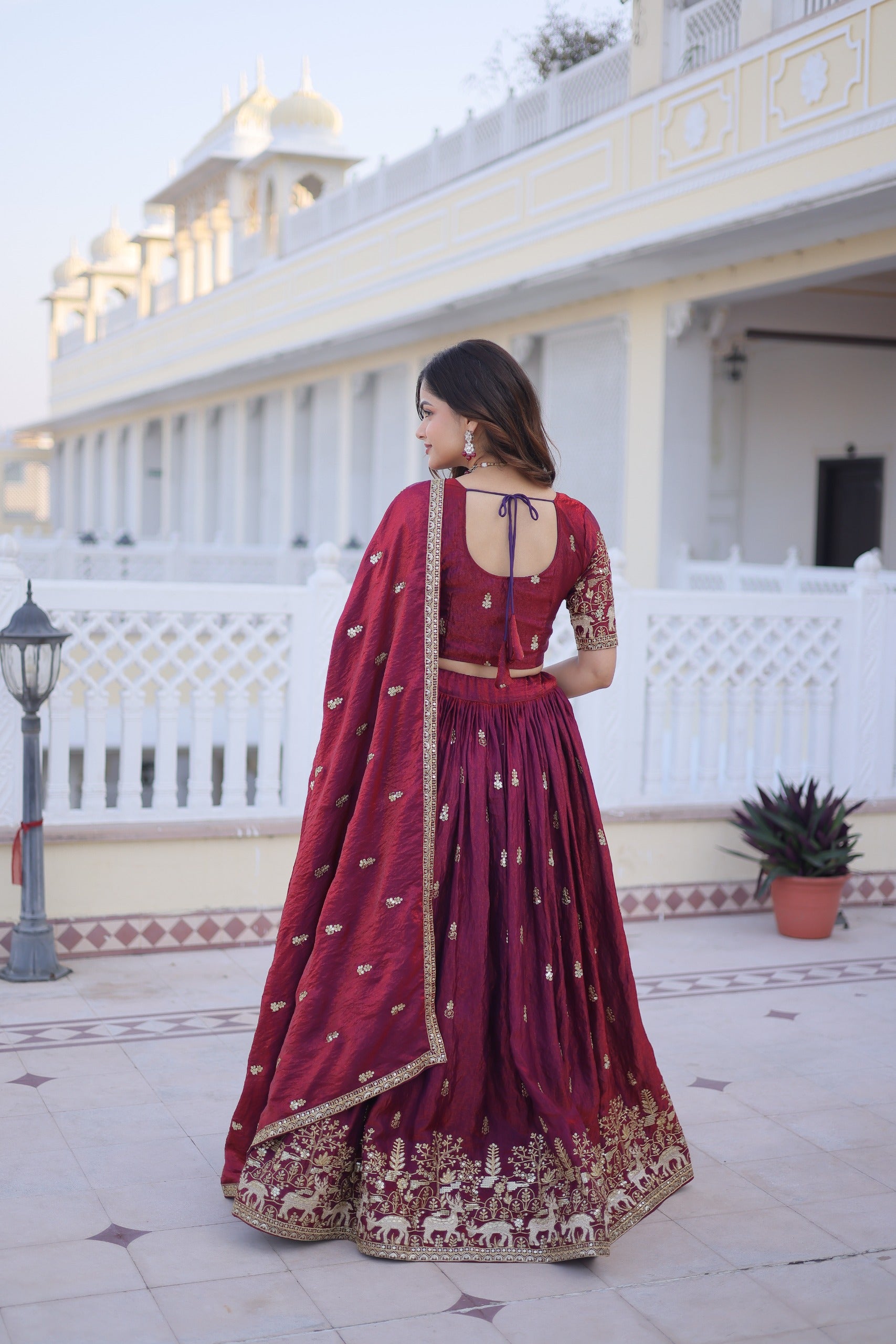 Rudrani Zari Sequin Lehenga Set