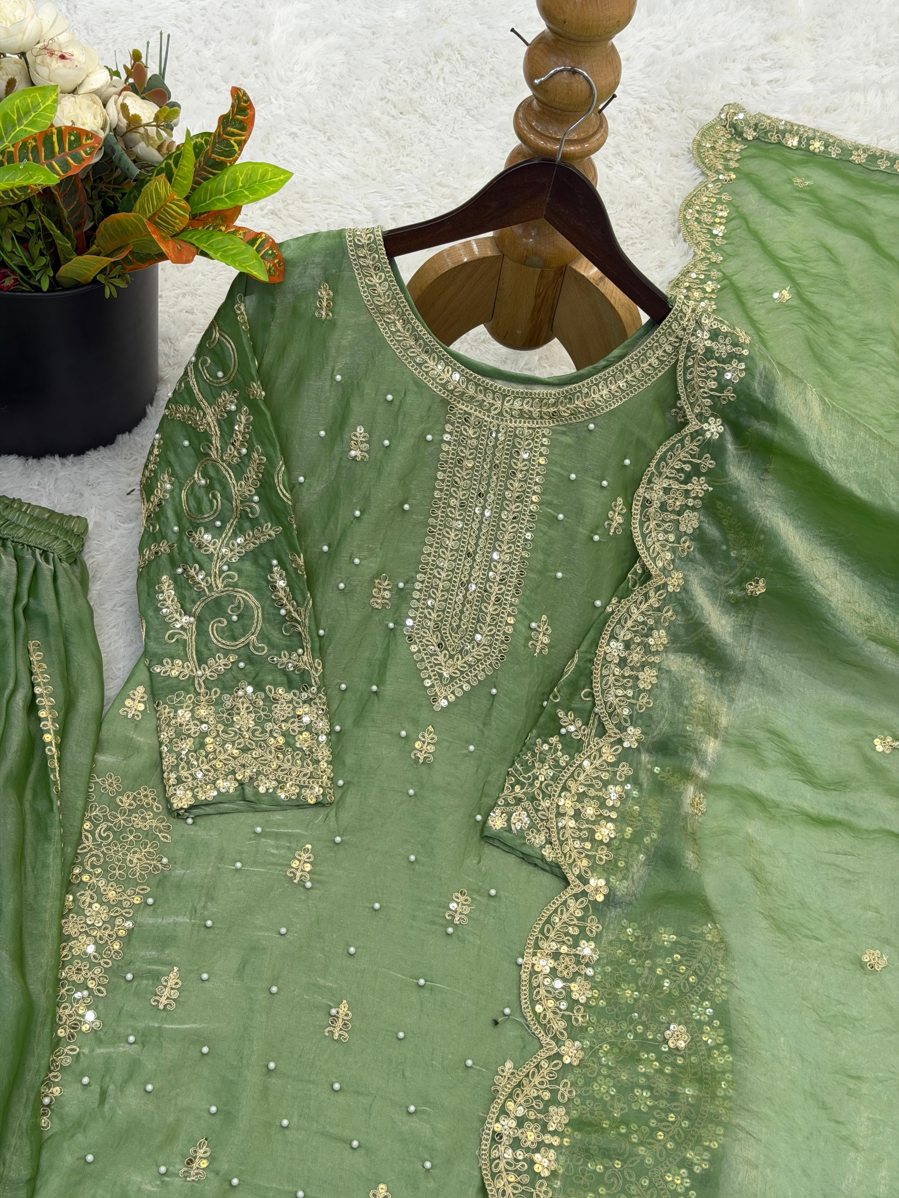 Amethyst Noor Zari Palazzo Set