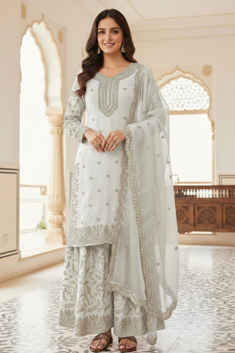 Noor Mahira Midnight Zari Plazo Set