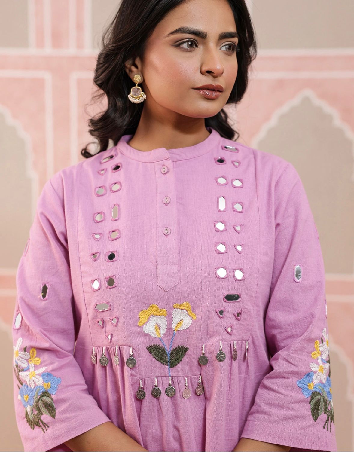 Lavanya Embroidered Cotton Flex Co-Ord Set