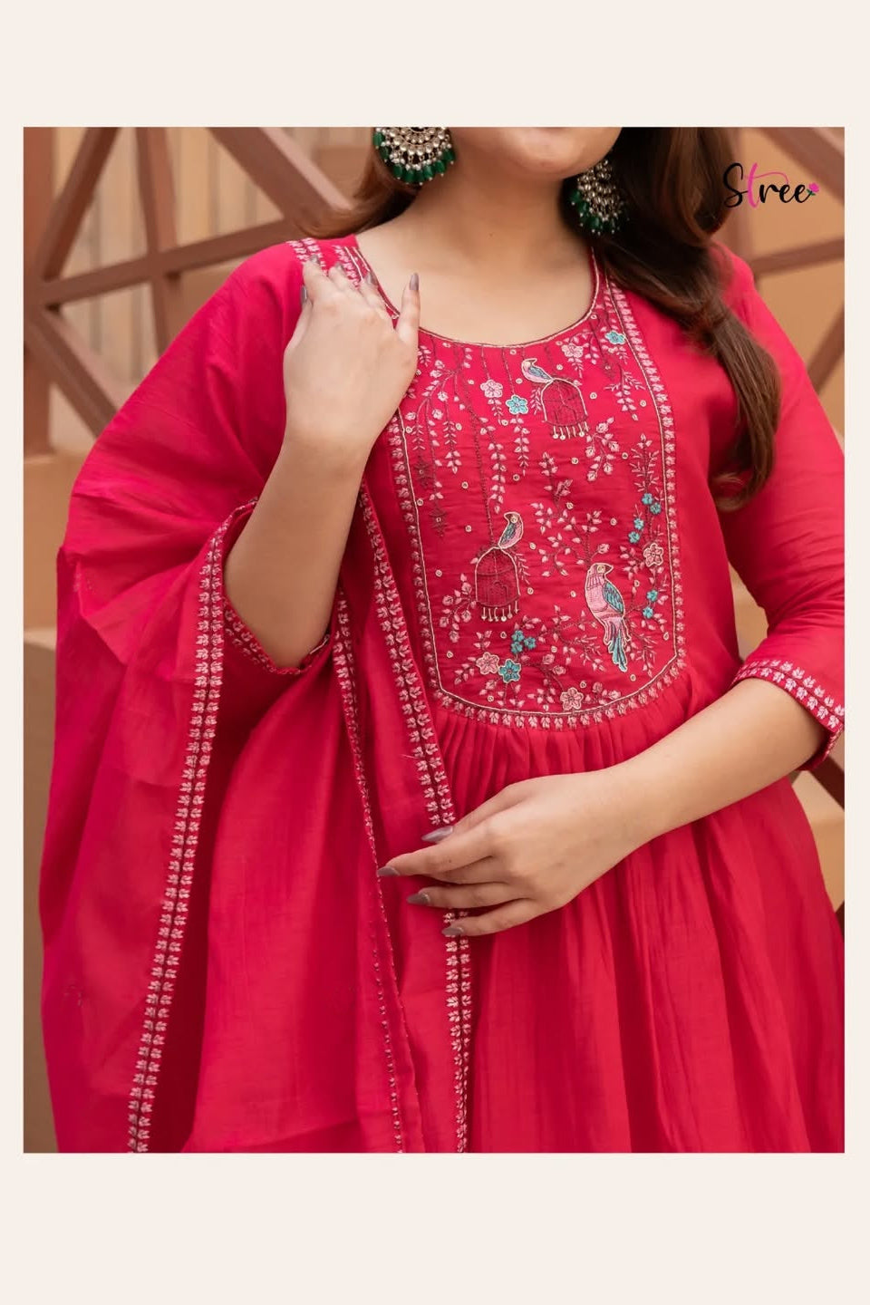 Gulpriya Anarkali Cotton Suit Set
