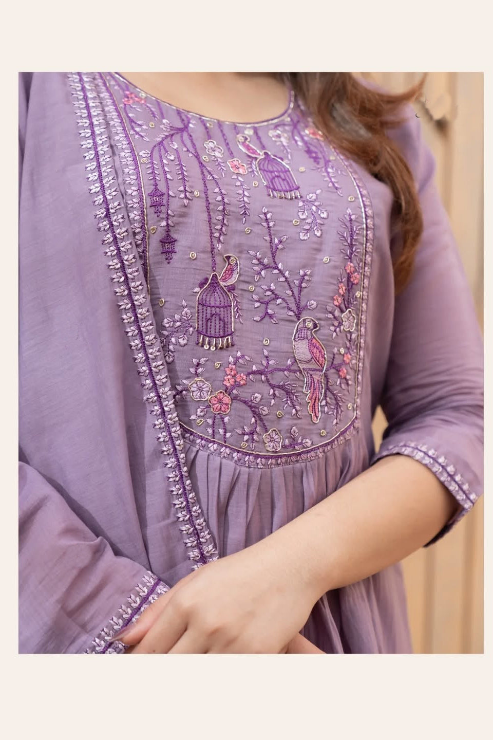 Gulpriya Anarkali Cotton Suit Set
