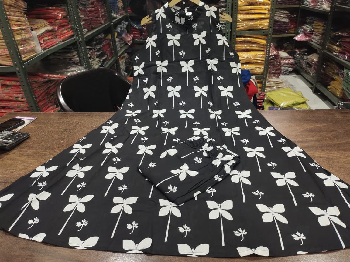 Floral Cotton Kurti Palazzo Co-ord Set