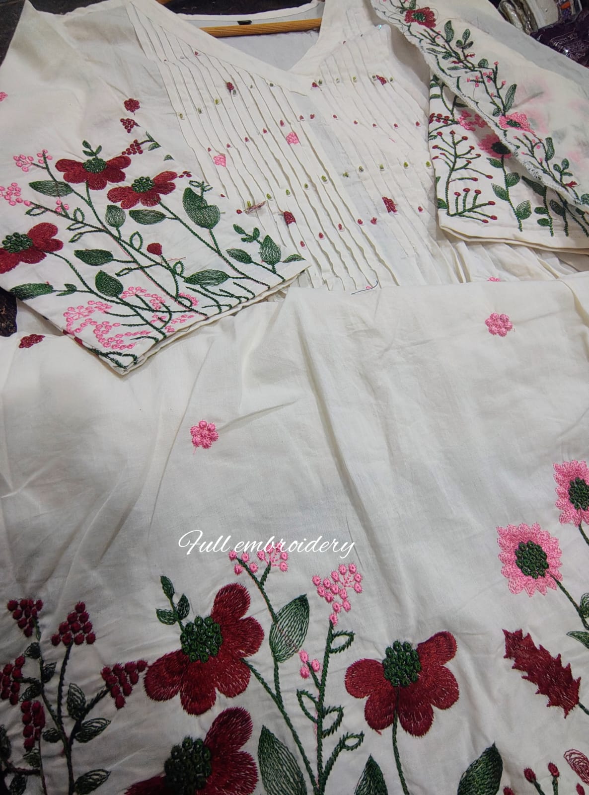 New Launch Anarkali Cotton Suit Set