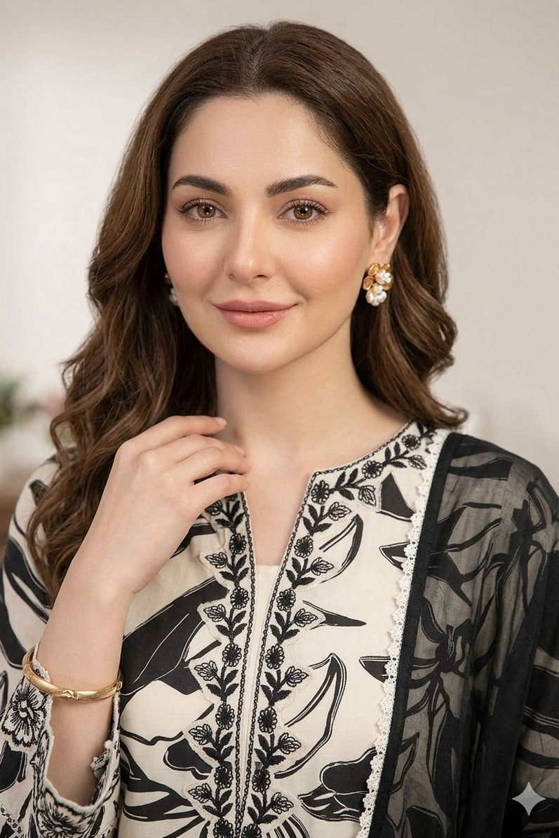 Noorika Printed Muslin Palazzo Suit Set
