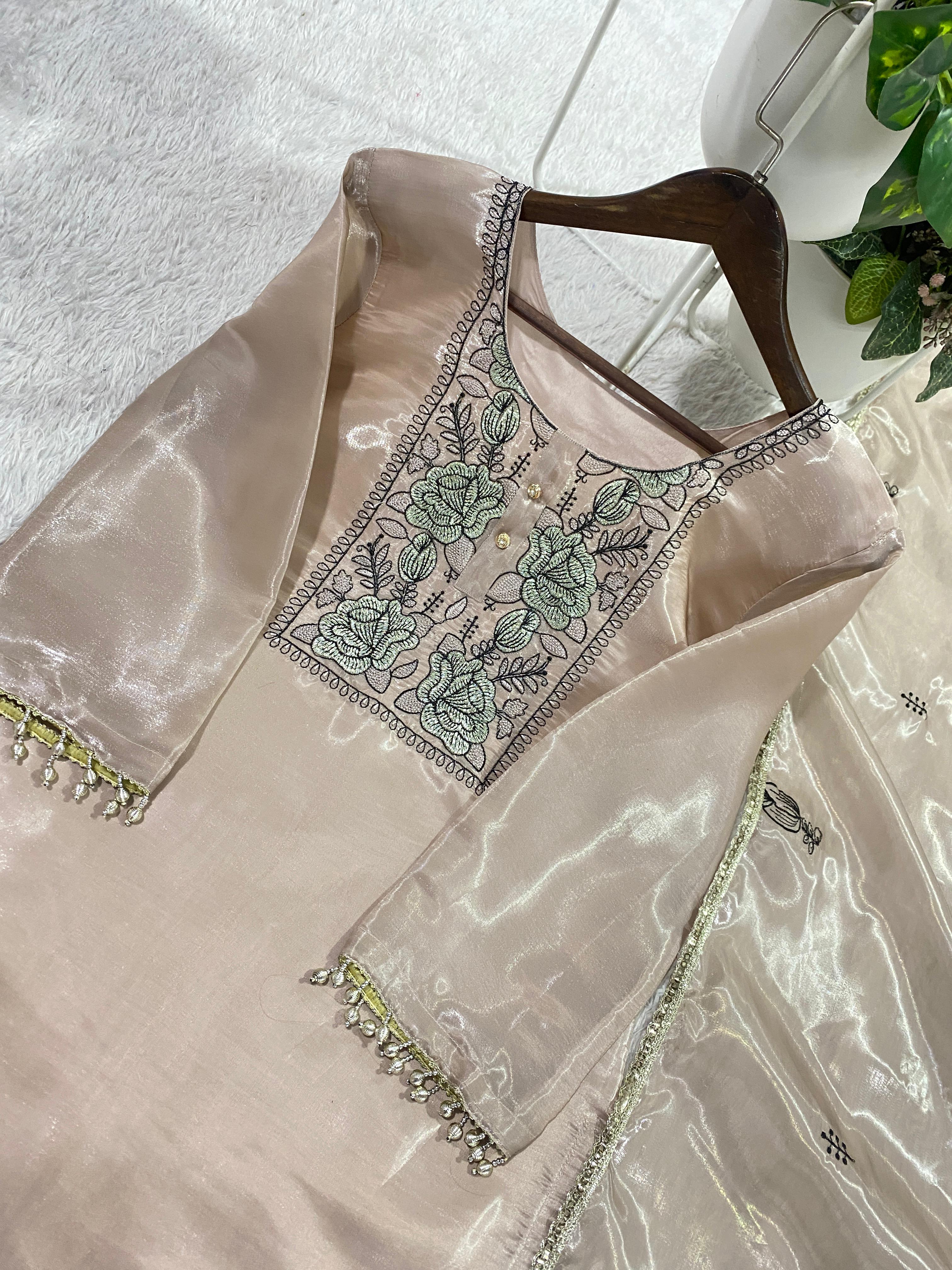 Noorjaal Cutwork Embroidered Suit Set