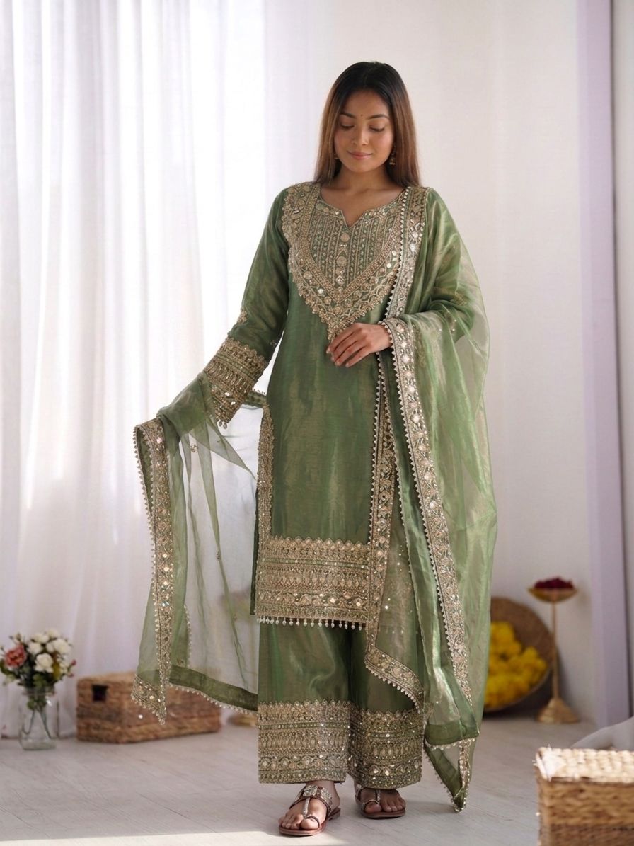 Neerjaara Embroidered Sharara Suit Set