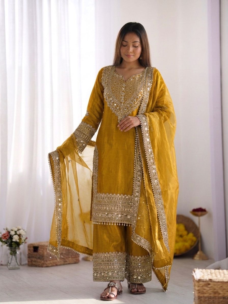 Neerjaara Embroidered Sharara Suit Set