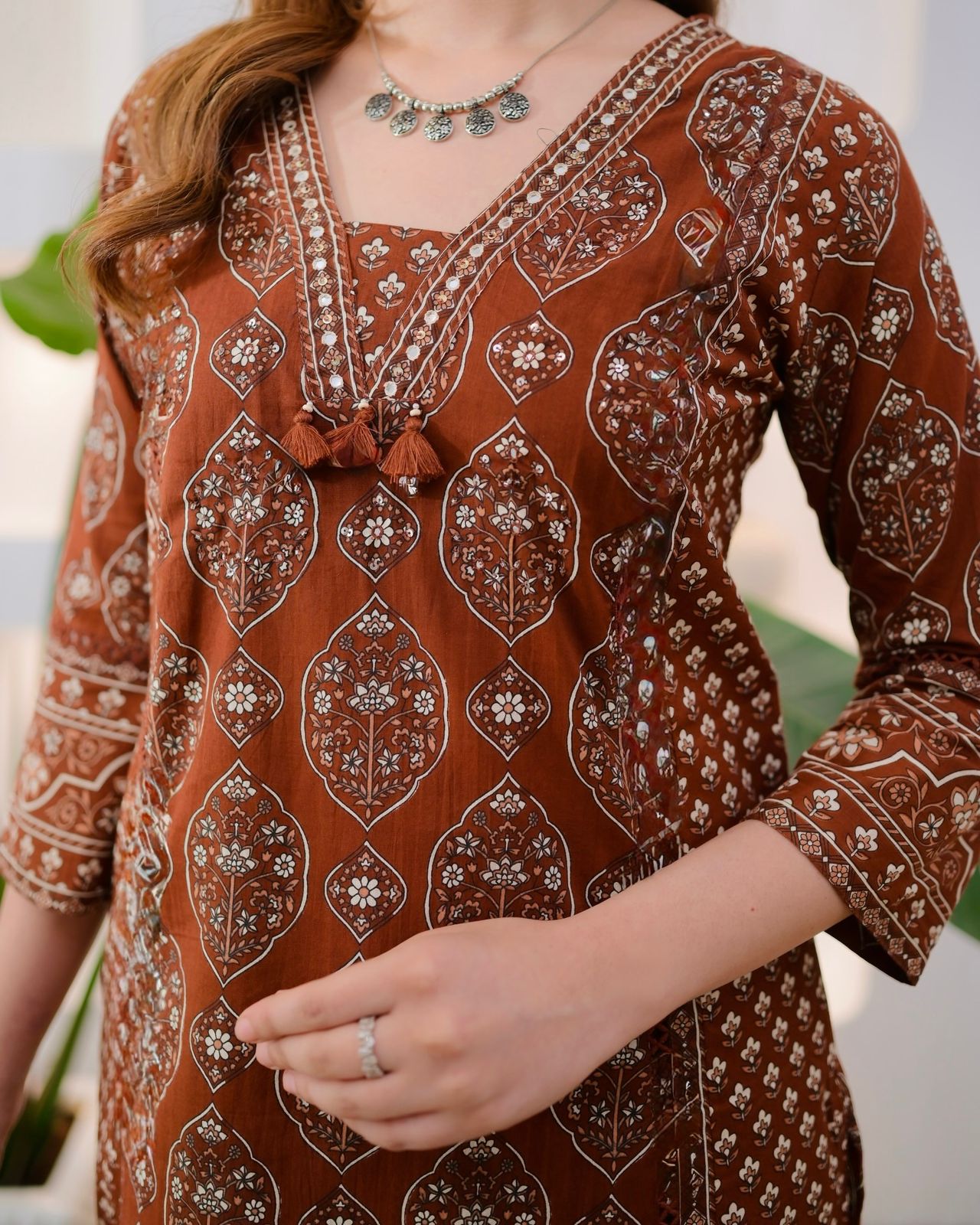 Madhurima Sanganeri Handwork Anarkali Set