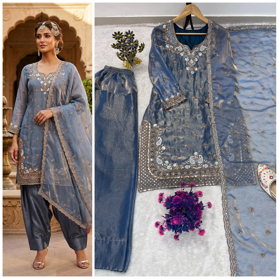 Mayurika Noor Embroidered Farshi Palazzo Set