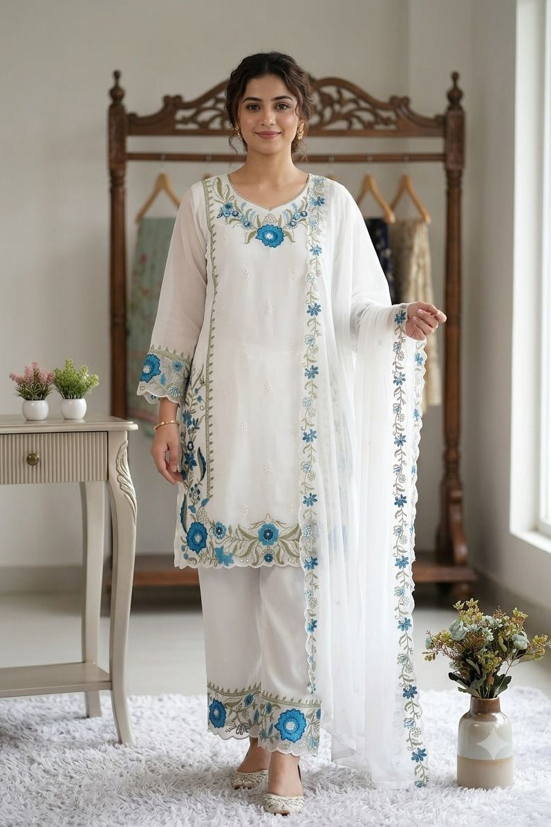 Chandrima Embroidered Palazzo Suit Set