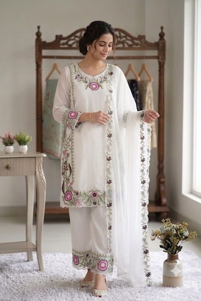 Chandrima Embroidered Palazzo Suit Set