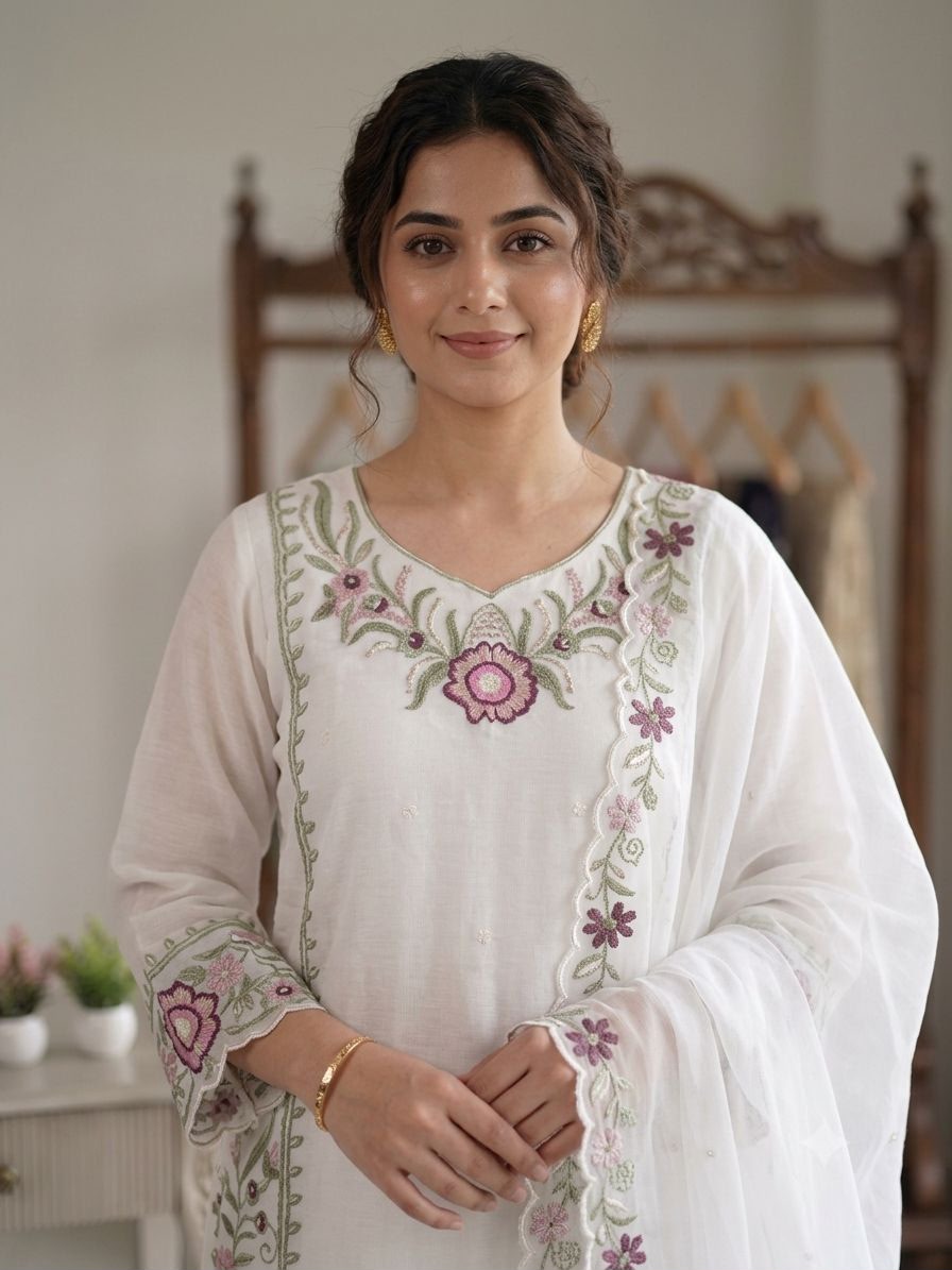 Chandrima Embroidered Palazzo Suit Set