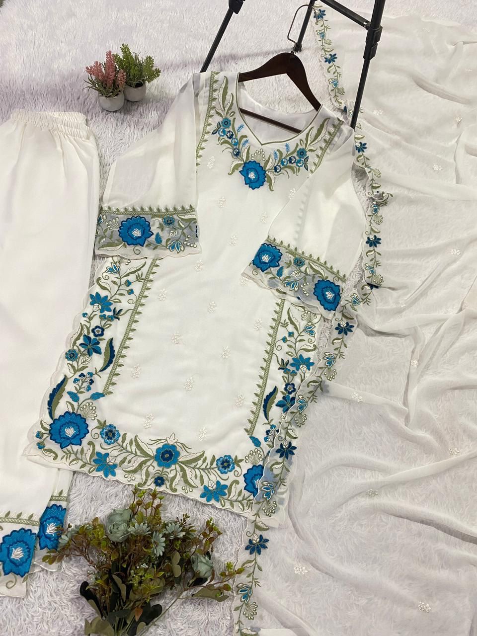 Chandrima Embroidered Palazzo Suit Set