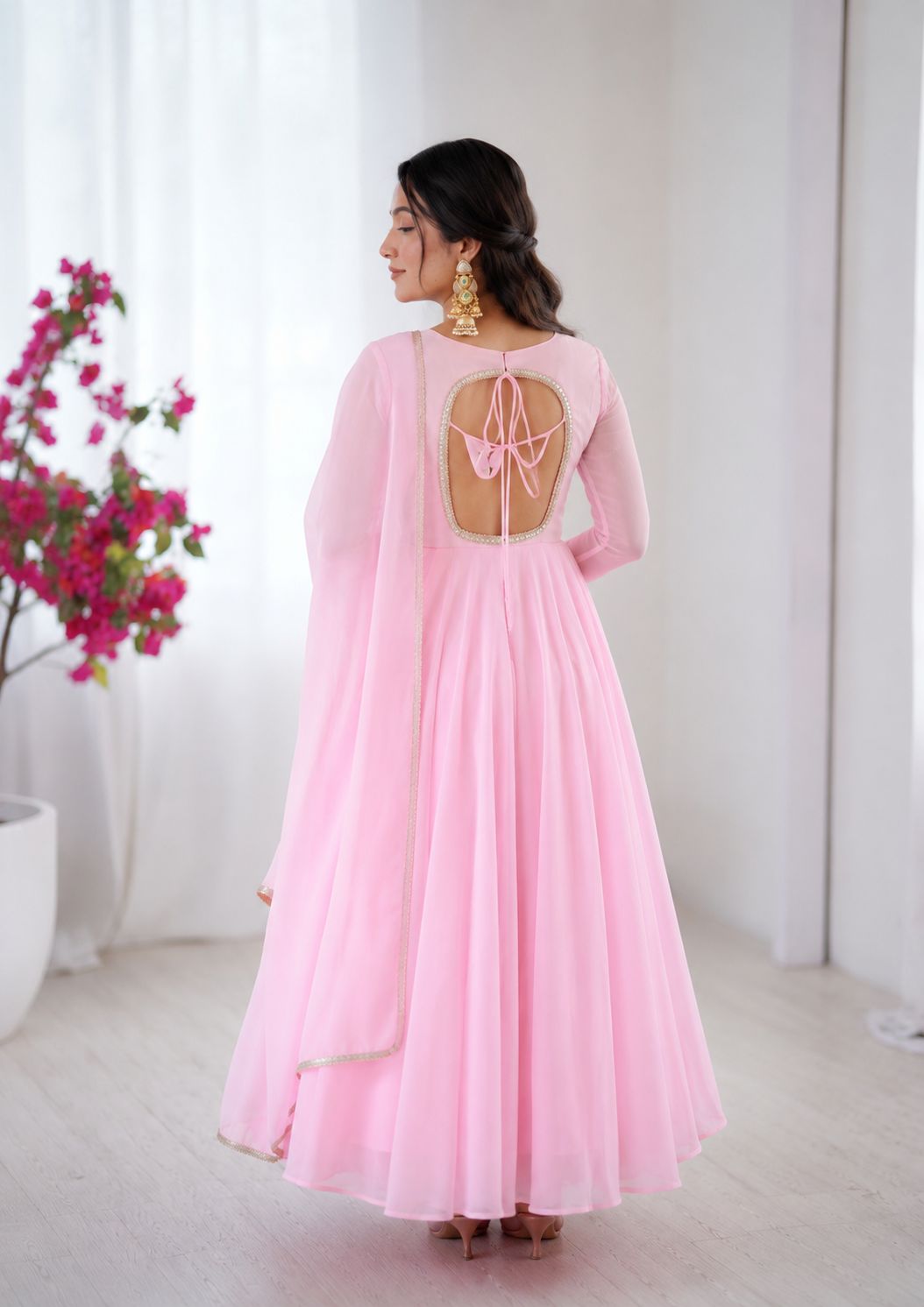 Roselina Zari Embroidered Gown Set