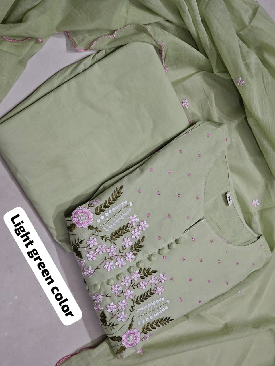 Neelkamal Embroidered Cotton Suit Set