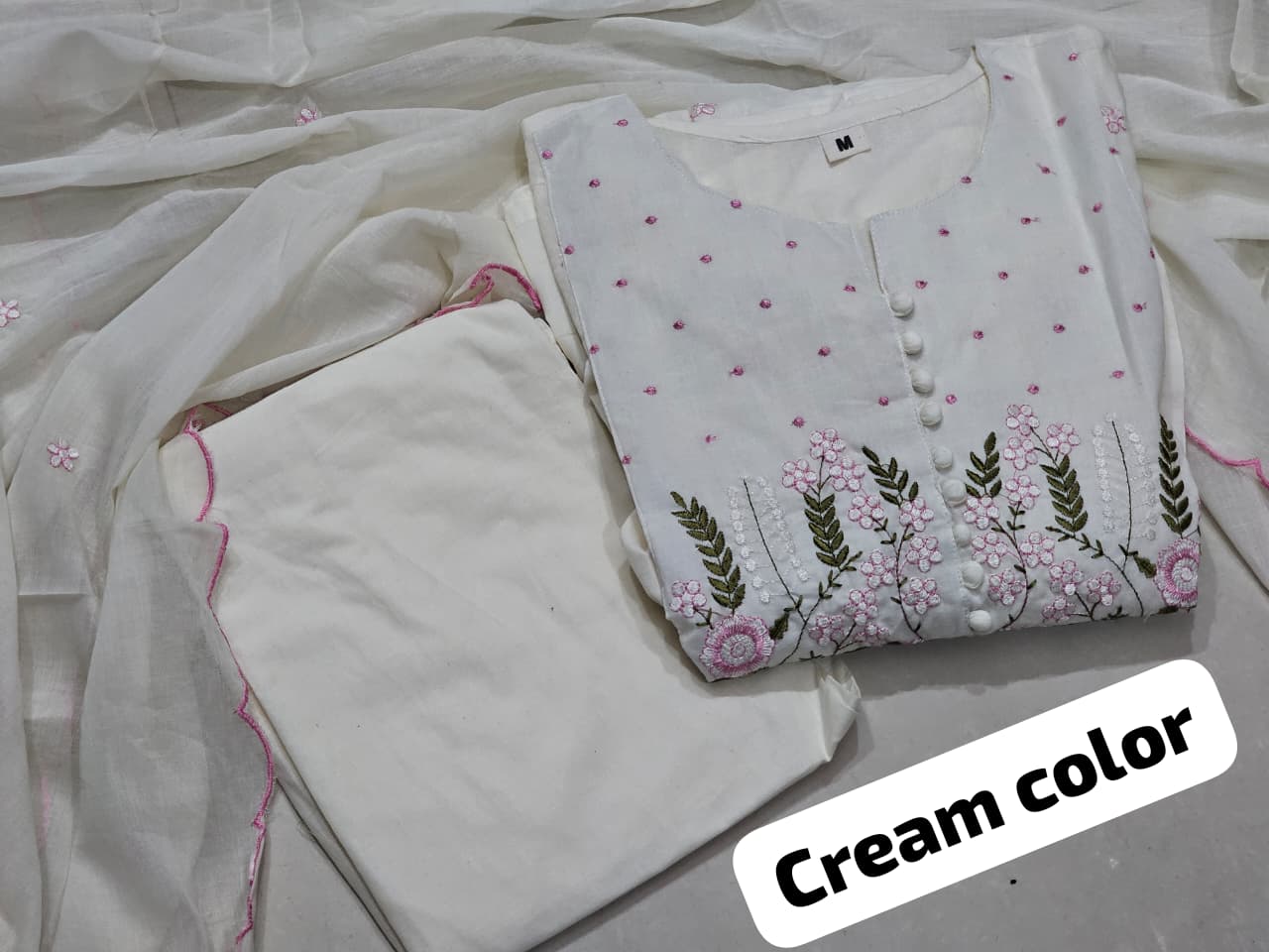 Neelkamal Embroidered Cotton Suit Set
