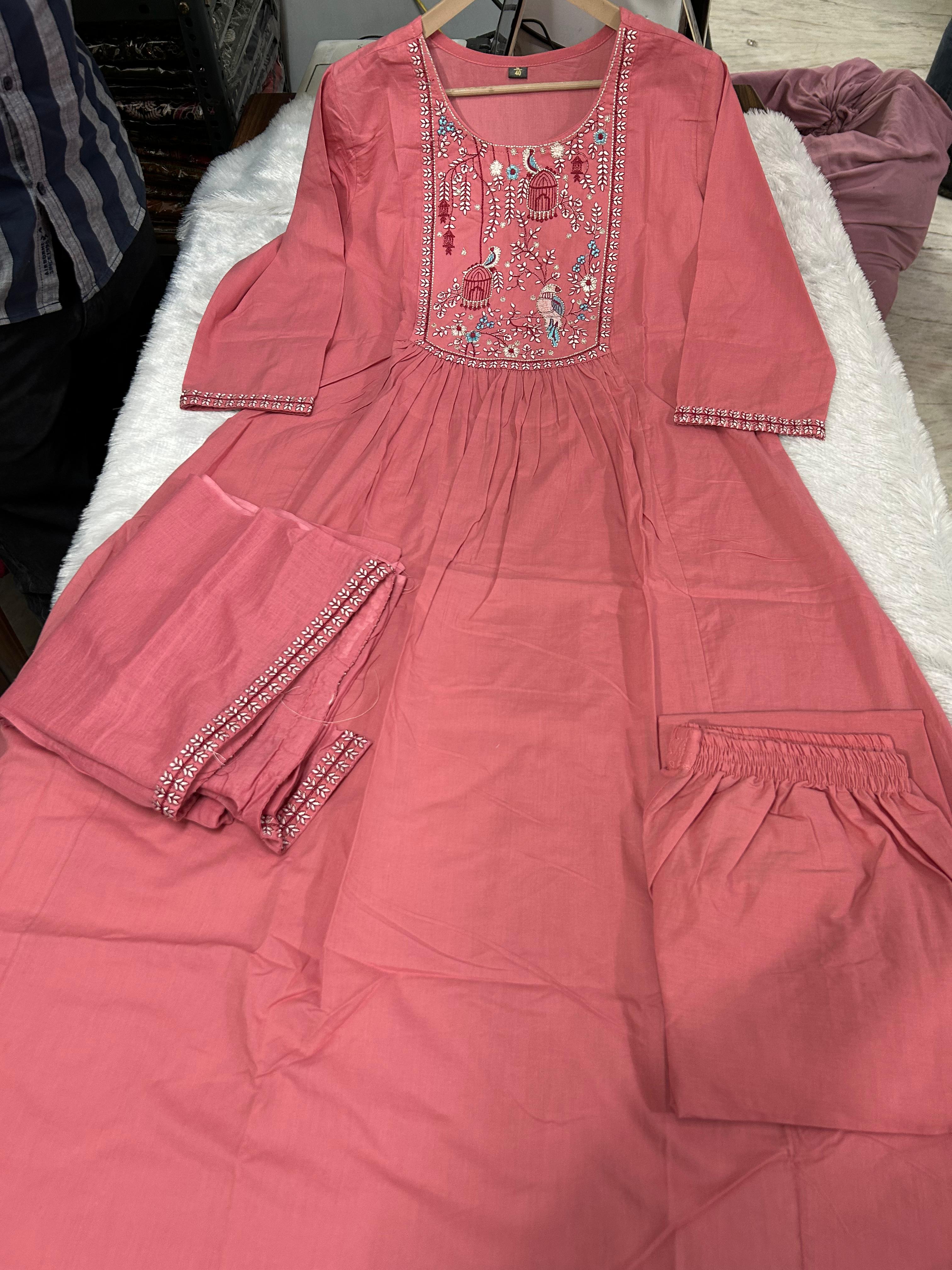 Gulpriya Anarkali Cotton Suit Set
