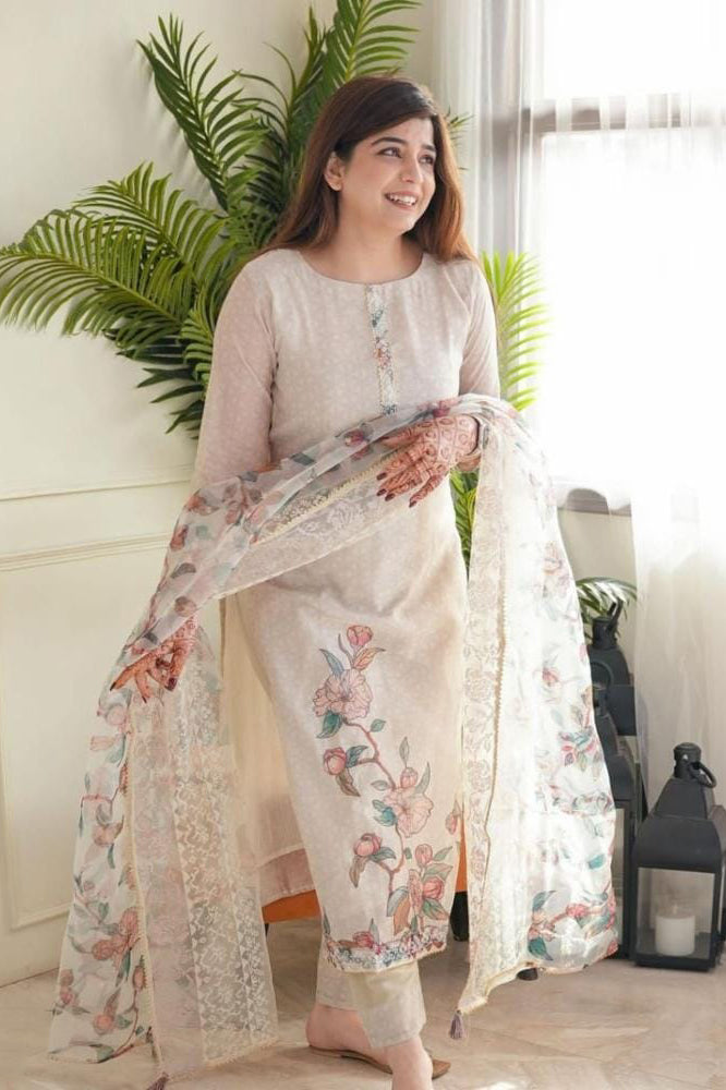 Festive Charm 3-Piece Kurti Set