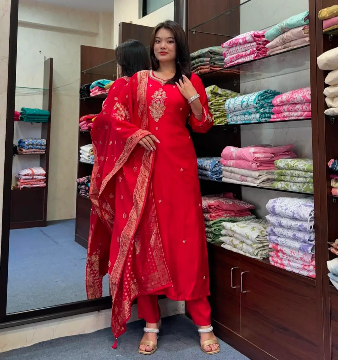 Special karwa chouth 3pcs suit