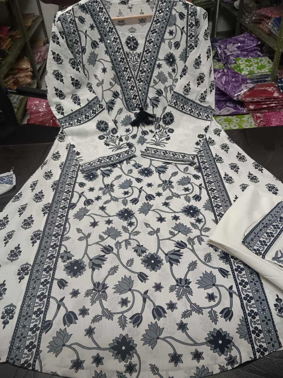 Trending Floral Soft Cotton Kurta Set
