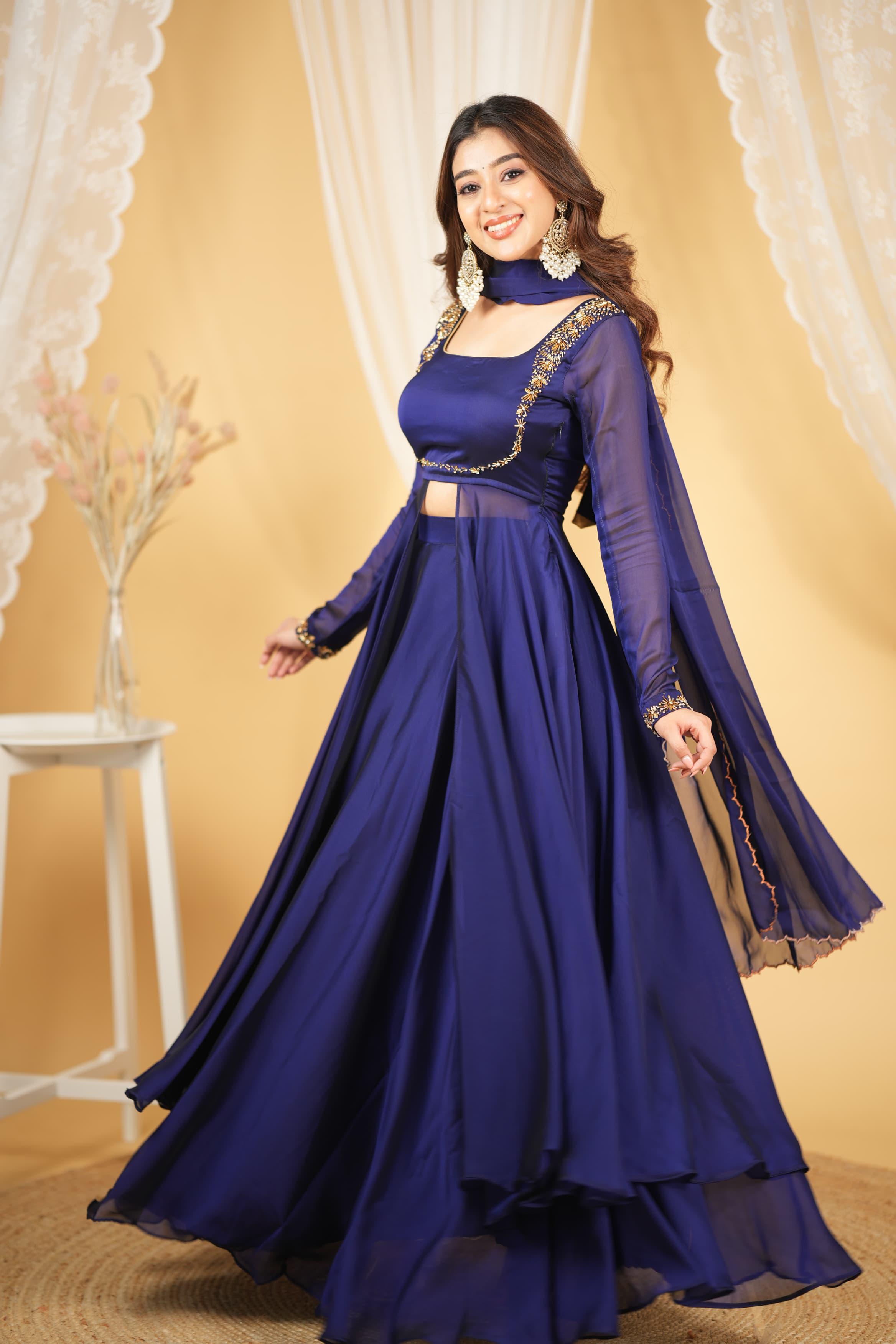 New Stylish Rangoli Silk Handworked Lehenga Set