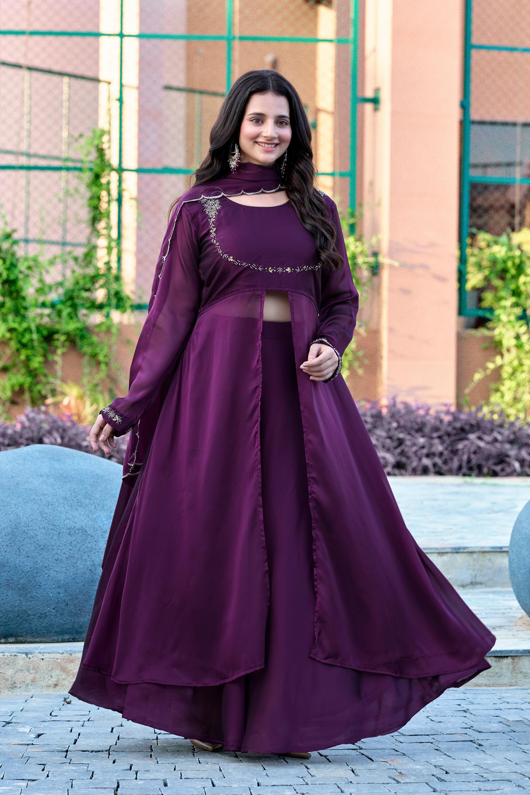 New Stylish Rangoli Silk Handworked Lehenga Set