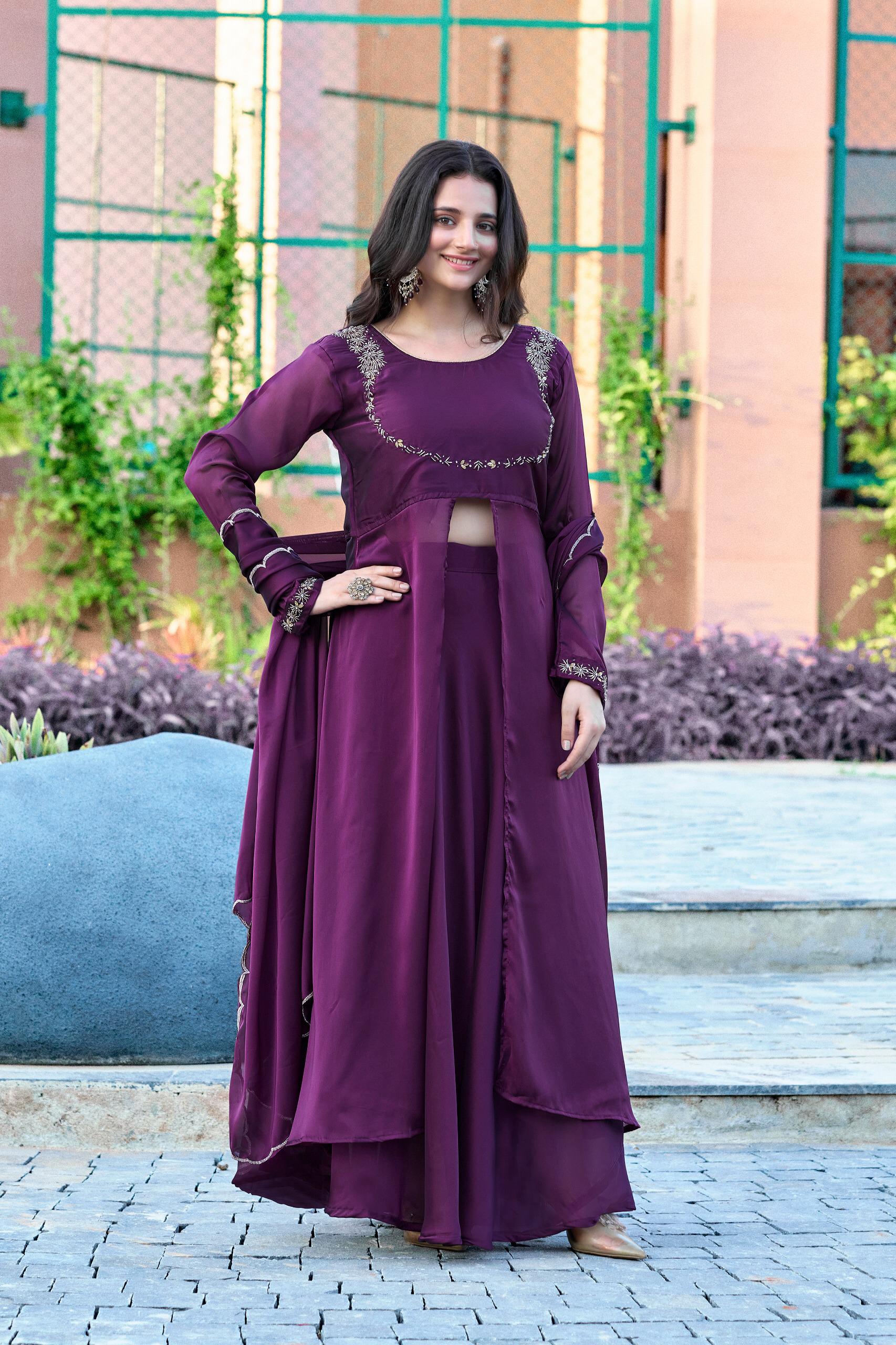 New Stylish Rangoli Silk Handworked Lehenga Set