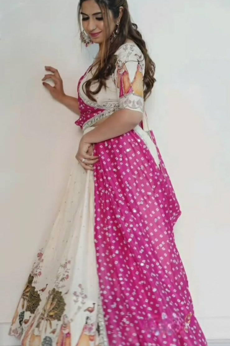 RangLeela Dola Silk Festival Lehenga Set
