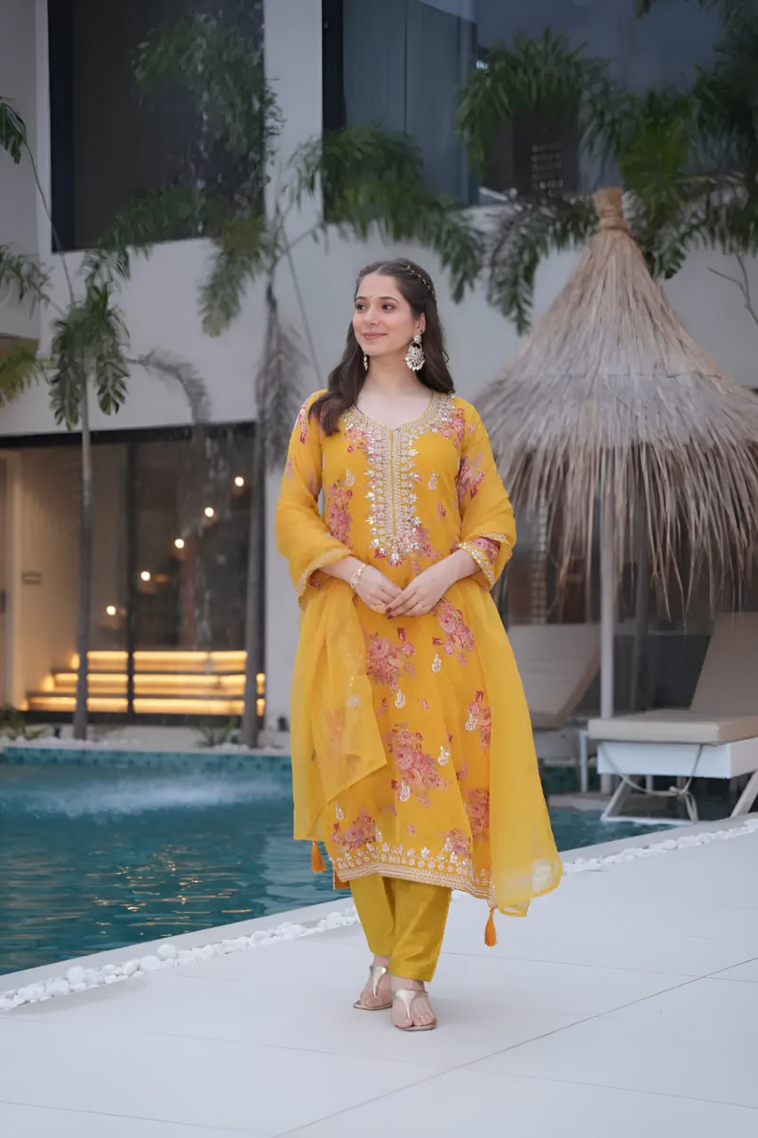 New Launching Noor-E-Safa Tebby Silk Festive Suit Set