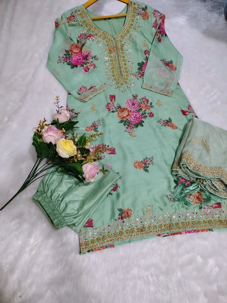 New Launching Noor-E-Safa Tebby Silk Festive Suit Set