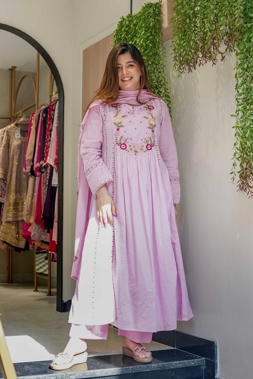 Rooh Chanderi Silk Embroidered Suit Set