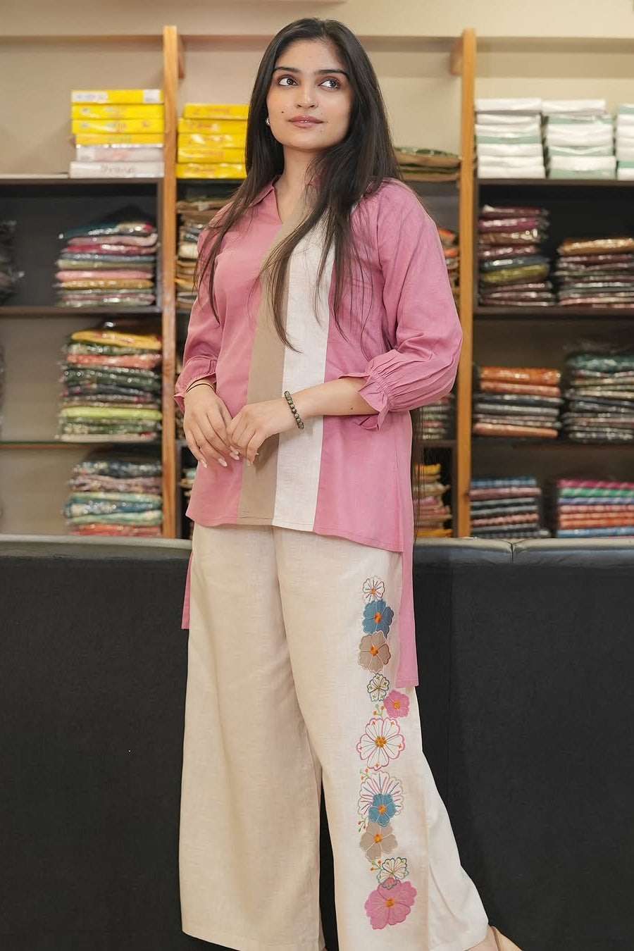 Blush Breeze Cotton Co-ord Set