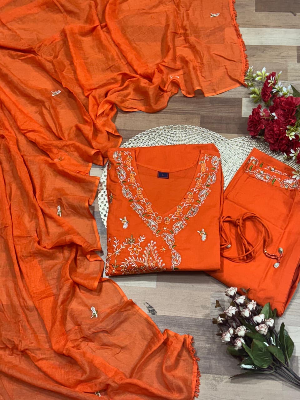 New Launching Cotton Mal Angrakha Suit Set