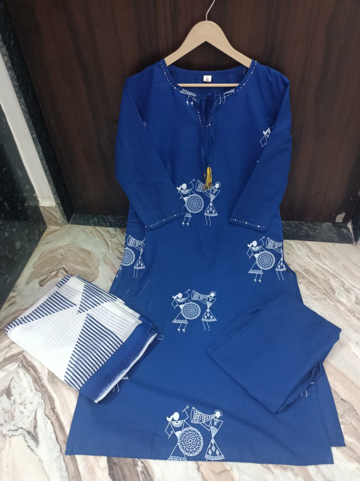 New Launching Cotton Sequin Suit Set