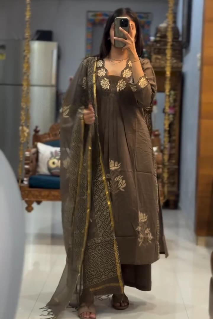 New Launching Cotton Embroidered Suit Set