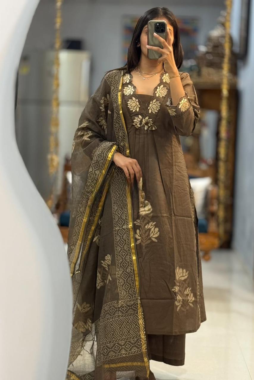 New Launching Cotton Embroidered Suit Set