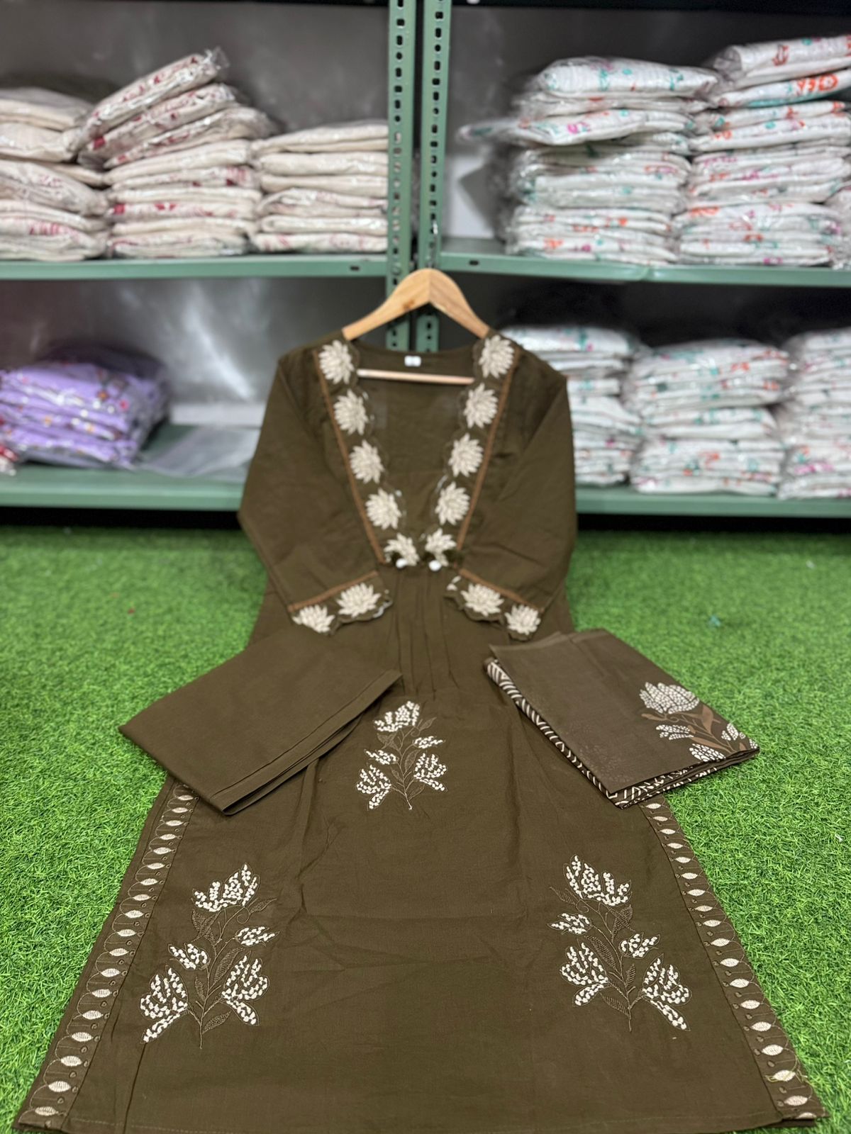 New Launching Cotton Embroidered Suit Set